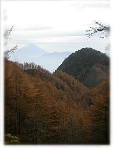 源氏山と富士山