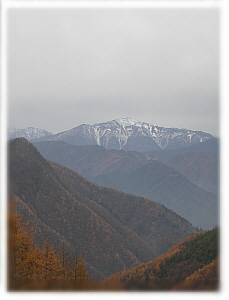 源氏山から塩見岳