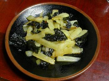 ヤーコンの炒め物