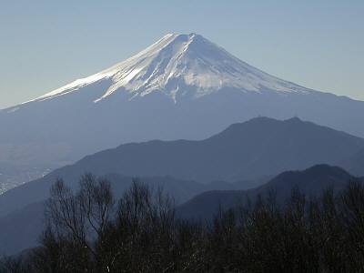 雁ヶ腹摺山からの富士山