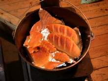 パンを焼いた